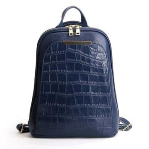 Genuine Cow Leather Backpack In 5 Vibrant Colors!